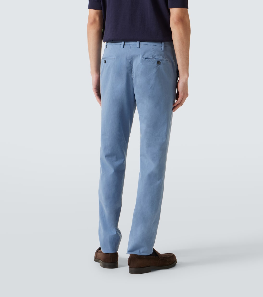 Pantalones chinos en sarga de algodón | Canali