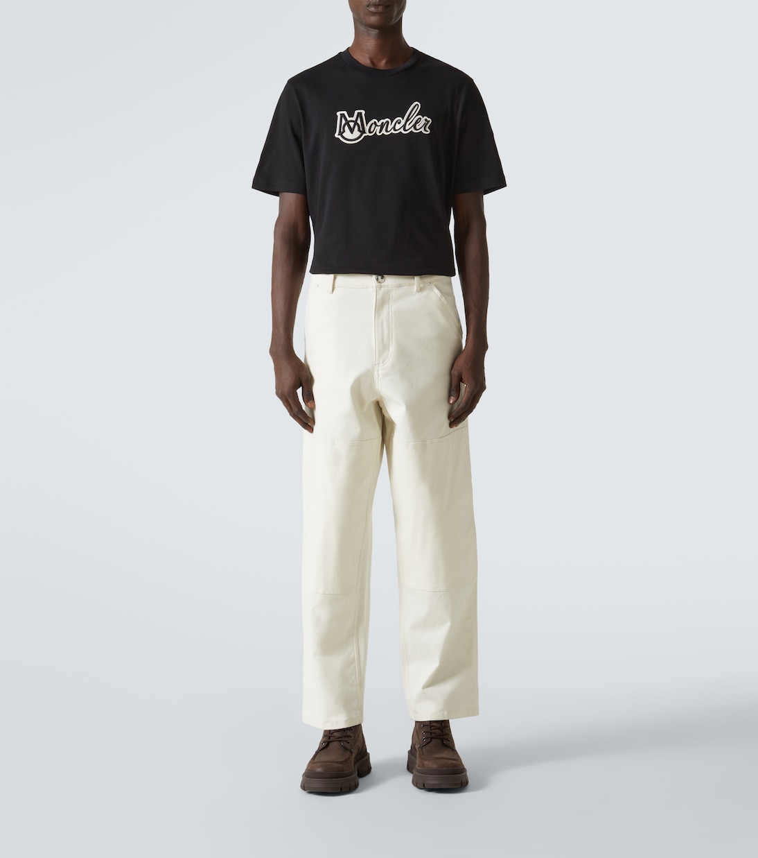Camiseta de jersey de algodón con logo | Moncler