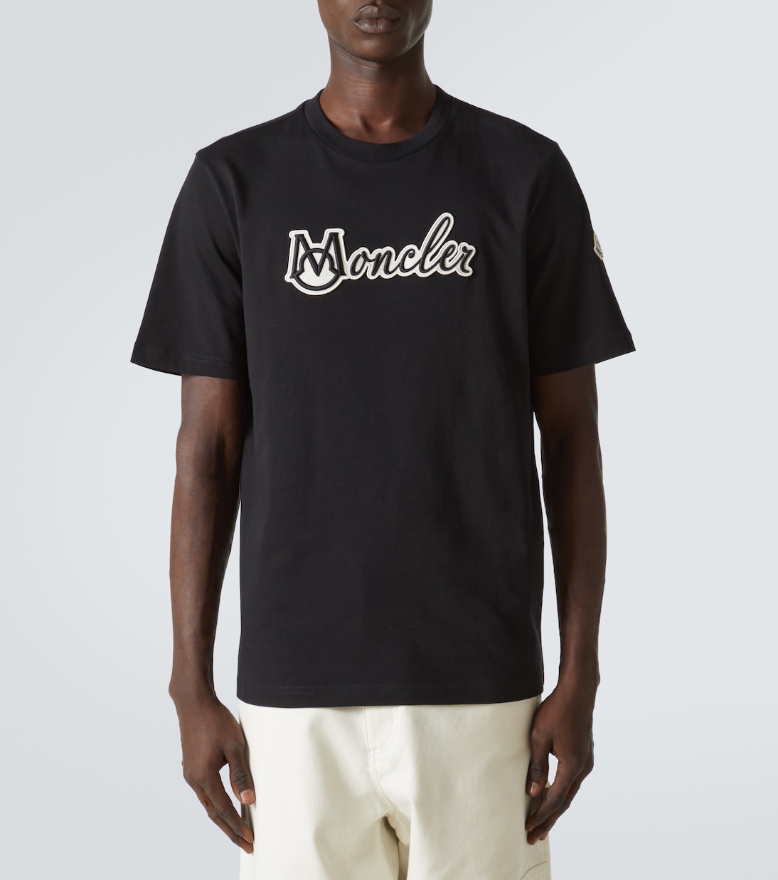 Camiseta de jersey de algodón con logo | Moncler