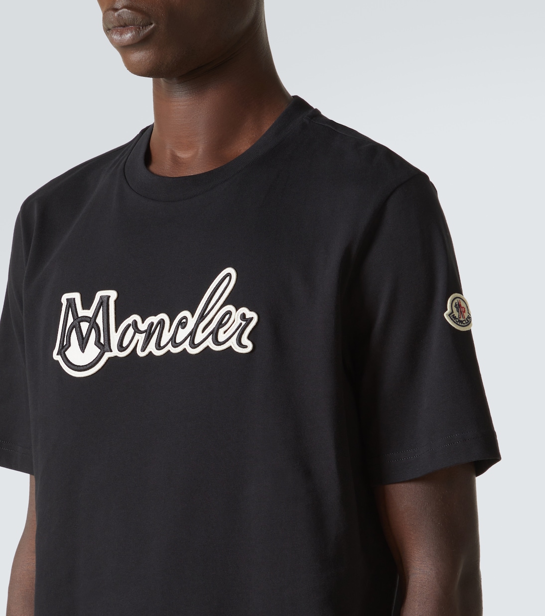 Camiseta de jersey de algodón con logo | Moncler
