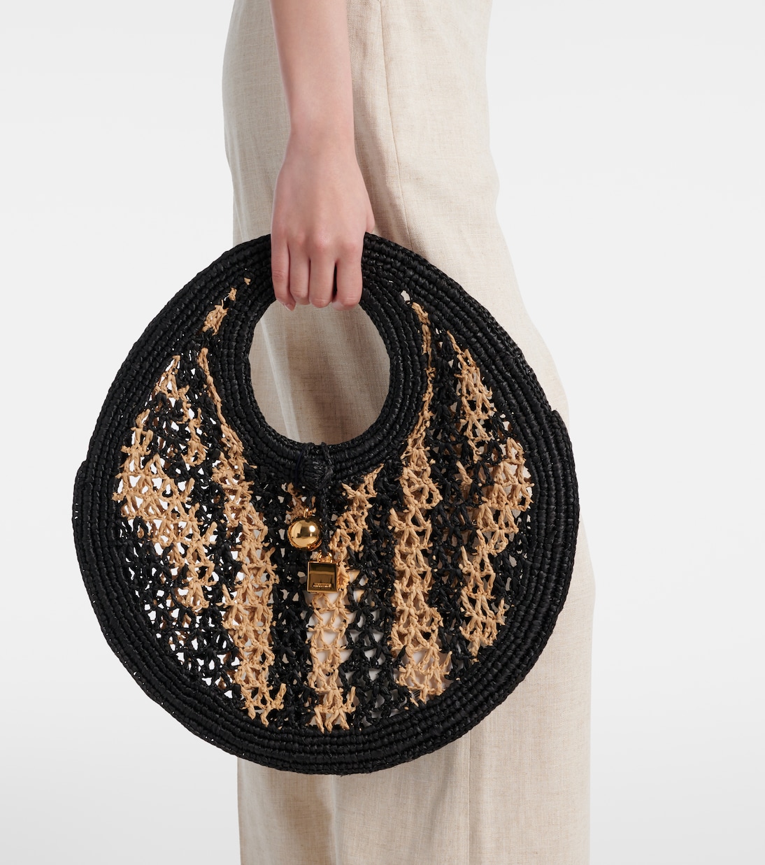 Spiaggia Small raffia shoulder bag | Jacquemus