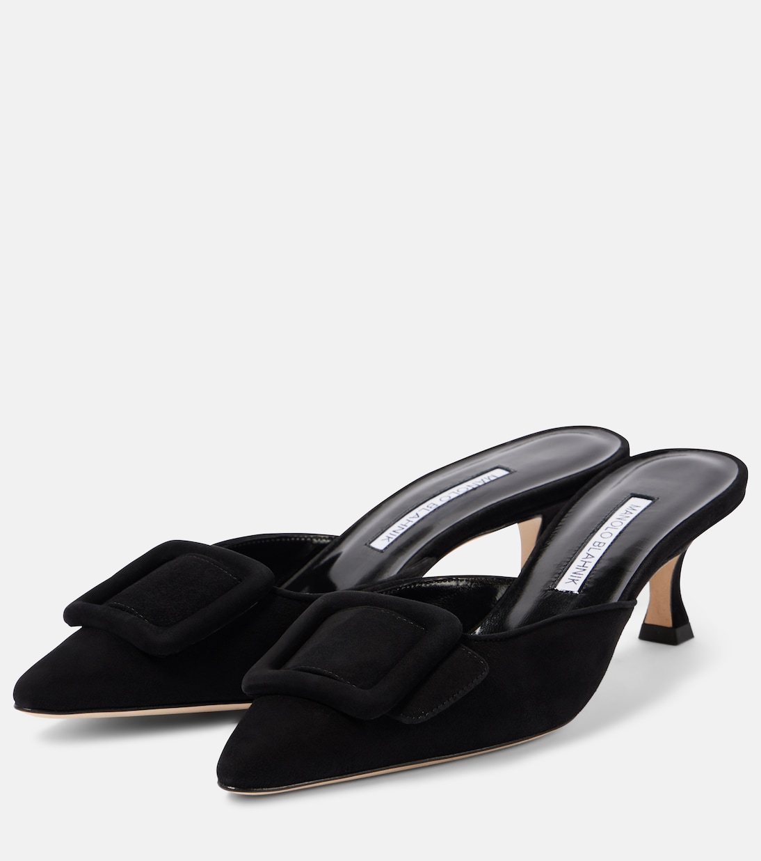 Mules Maysale 50 in suede | Manolo Blahnik