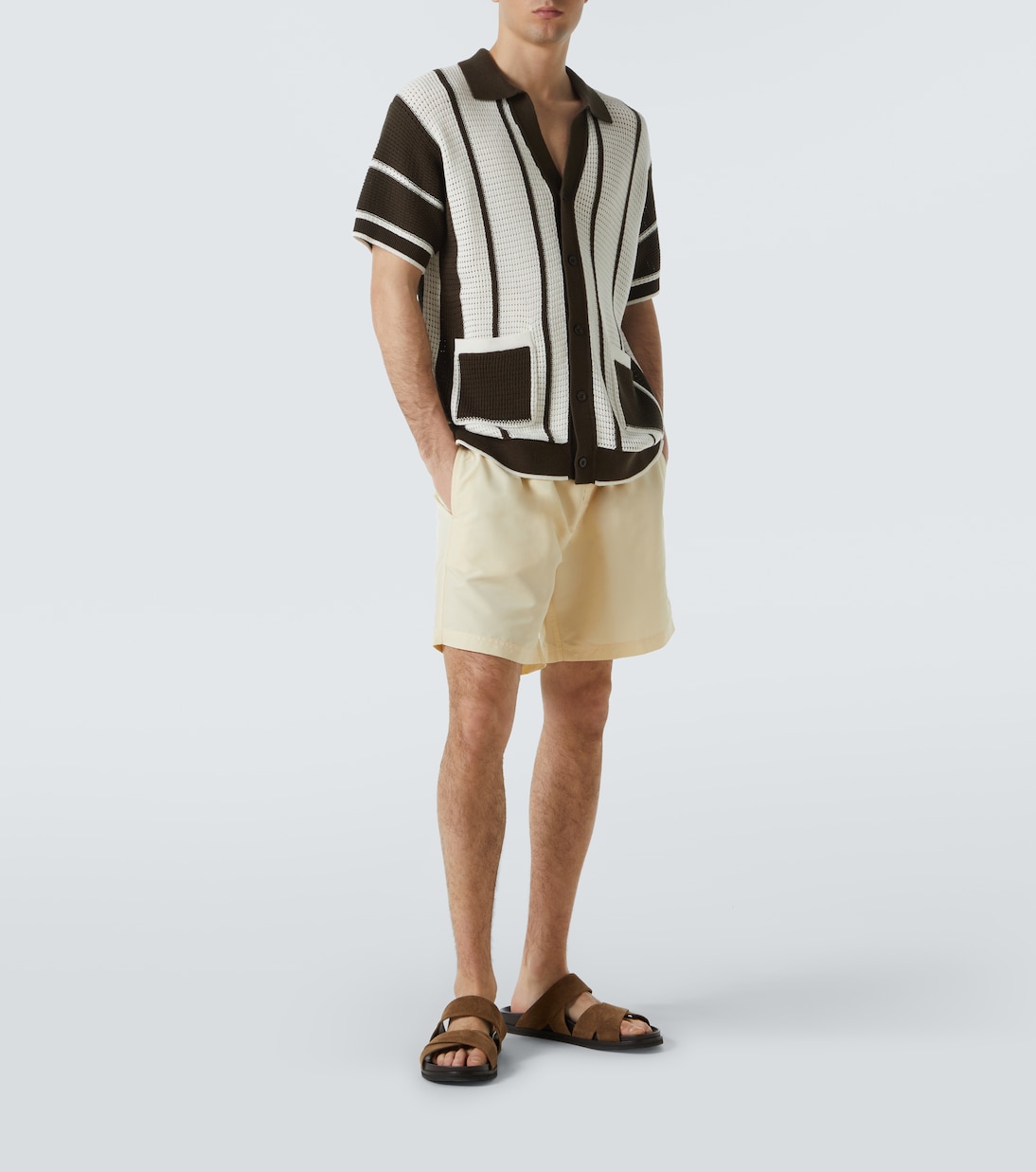 Cardigan Fabricio in crochet di cotone | Frescobol Carioca