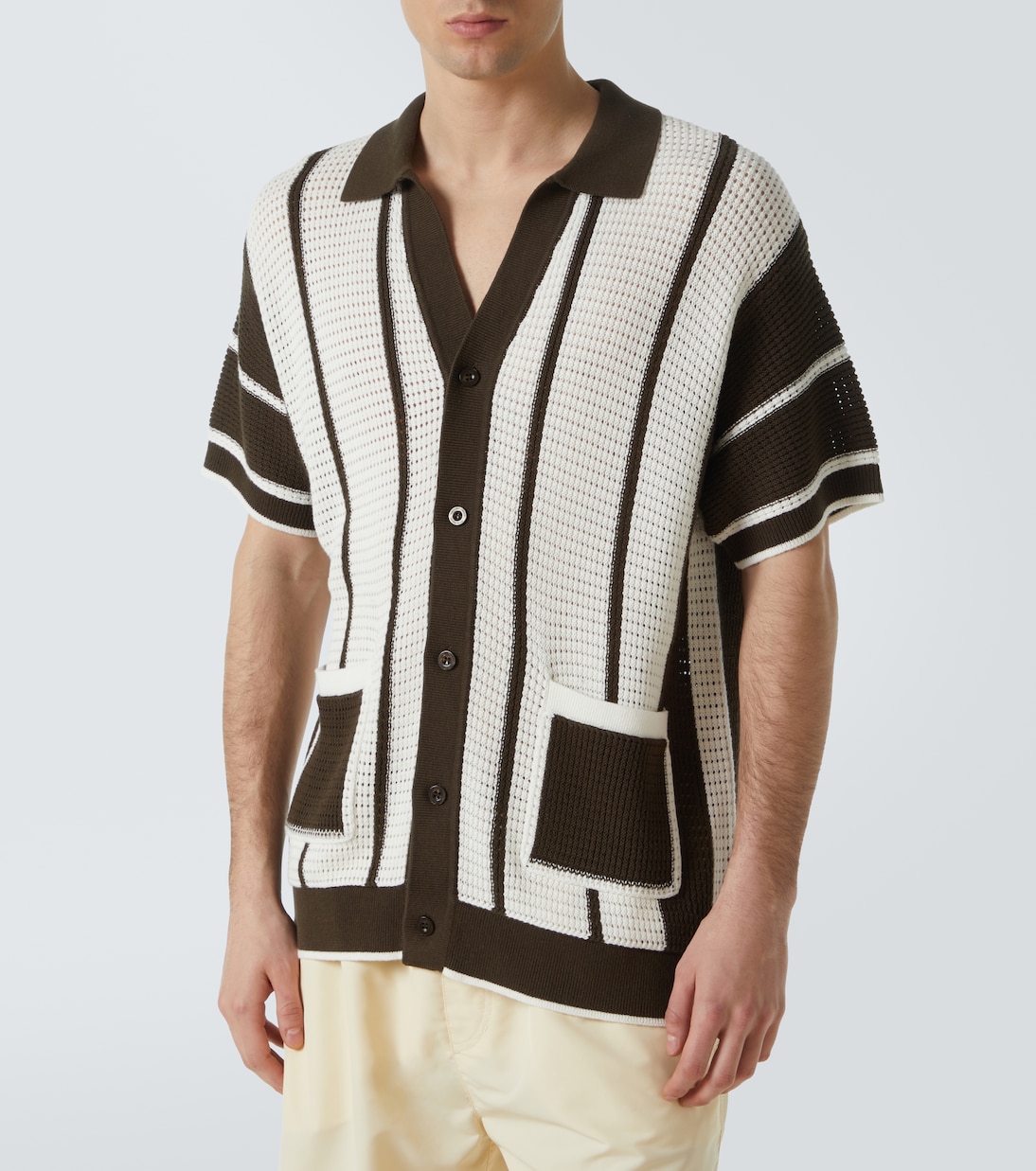 Cardigan Fabricio in crochet di cotone | Frescobol Carioca