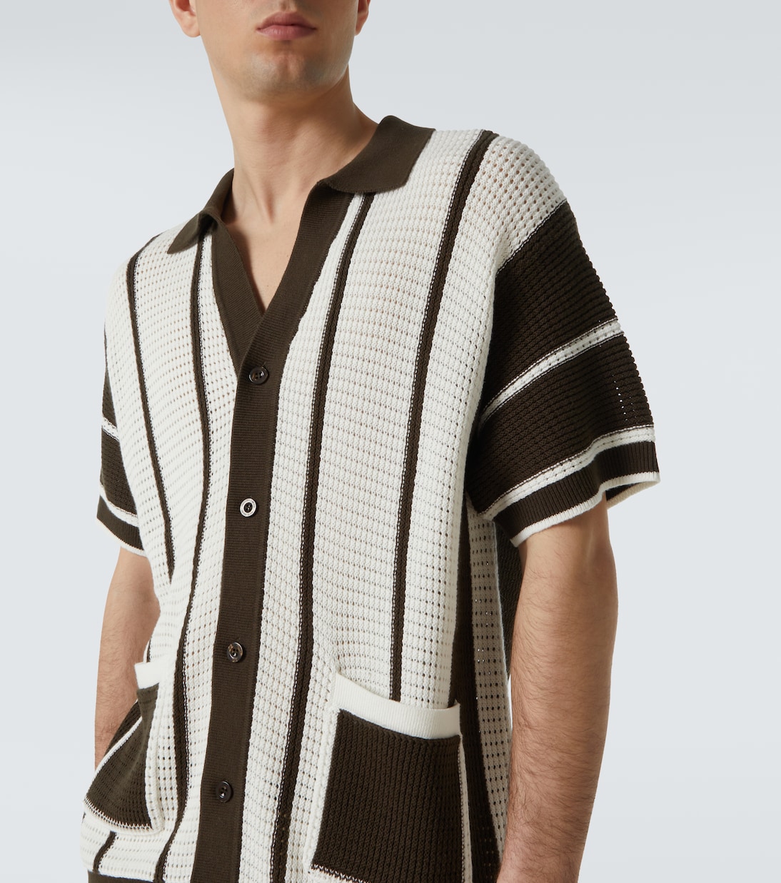 Cardigan Fabricio in crochet di cotone | Frescobol Carioca