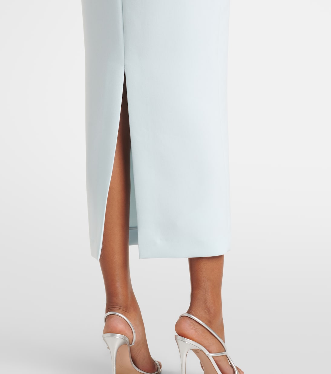 Abito midi in crêpe con cintura | Roland Mouret