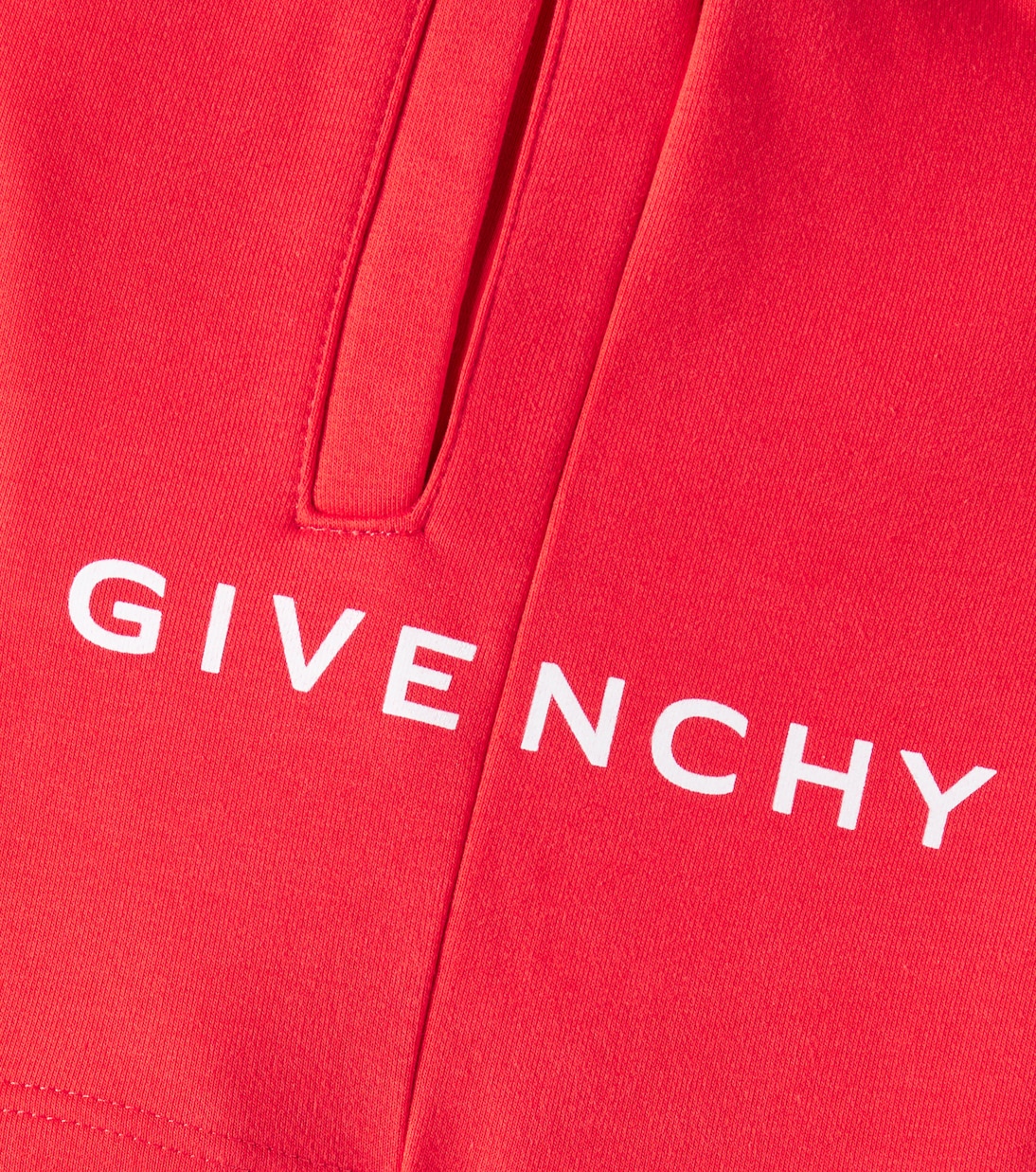 Shorts in pile di misto cotone con logo | Givenchy Kids