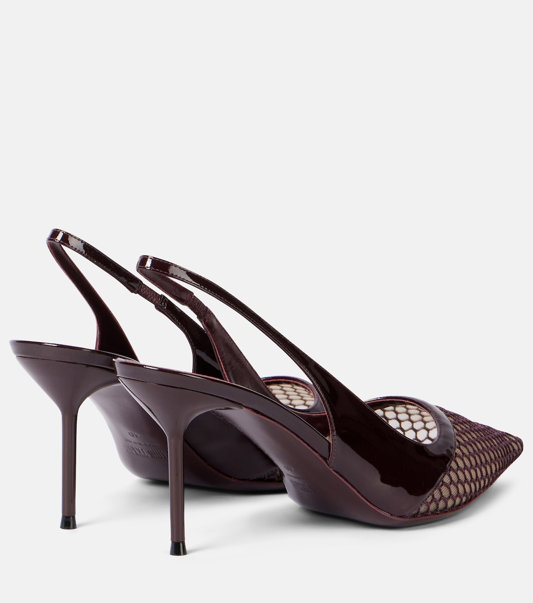 Lidia 70 mesh slingback pumps | Paris Texas