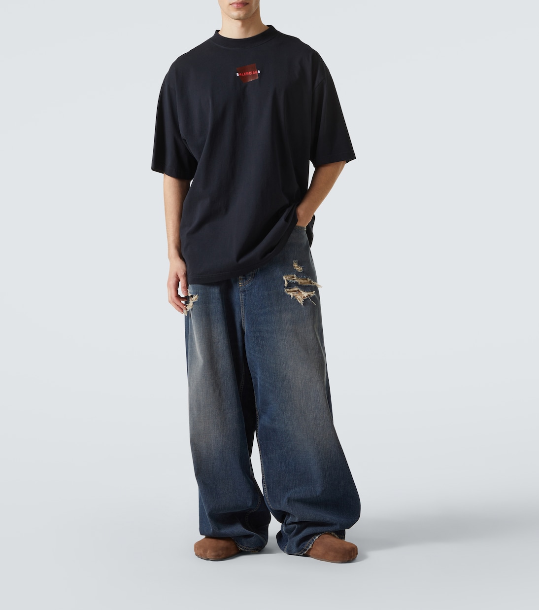 Jean ample à taille mi-haute | Balenciaga