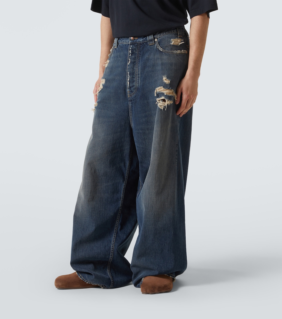 Jean ample à taille mi-haute | Balenciaga