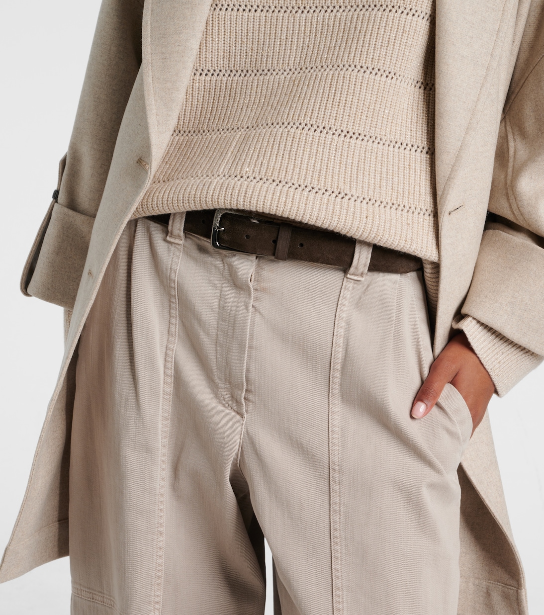 Gürtel aus Veloursleder | Brunello Cucinelli