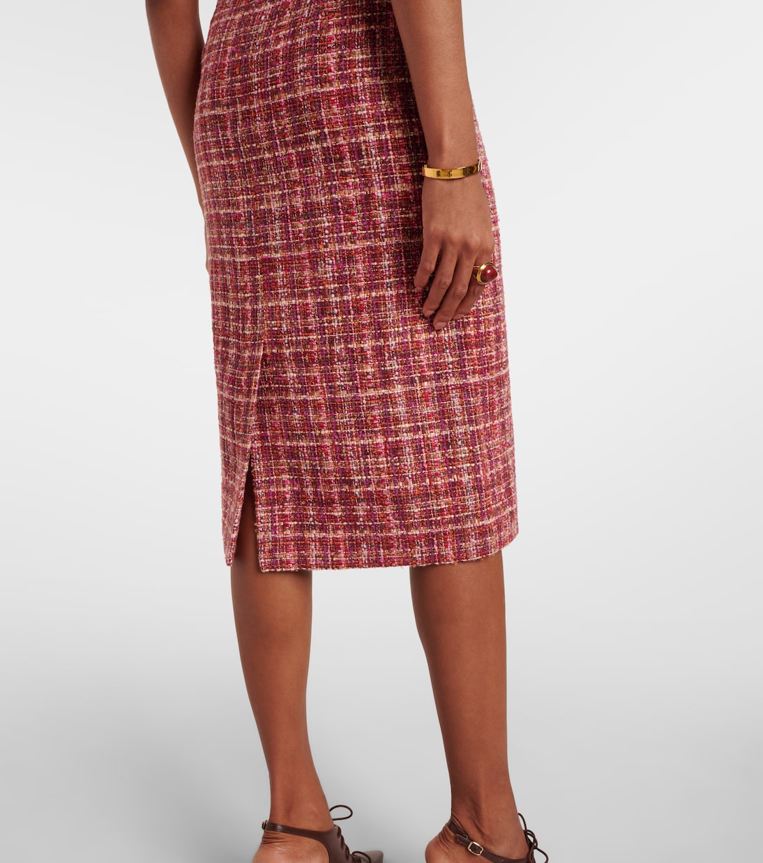Vestido midi en mezcla de algodón y lana | Etro