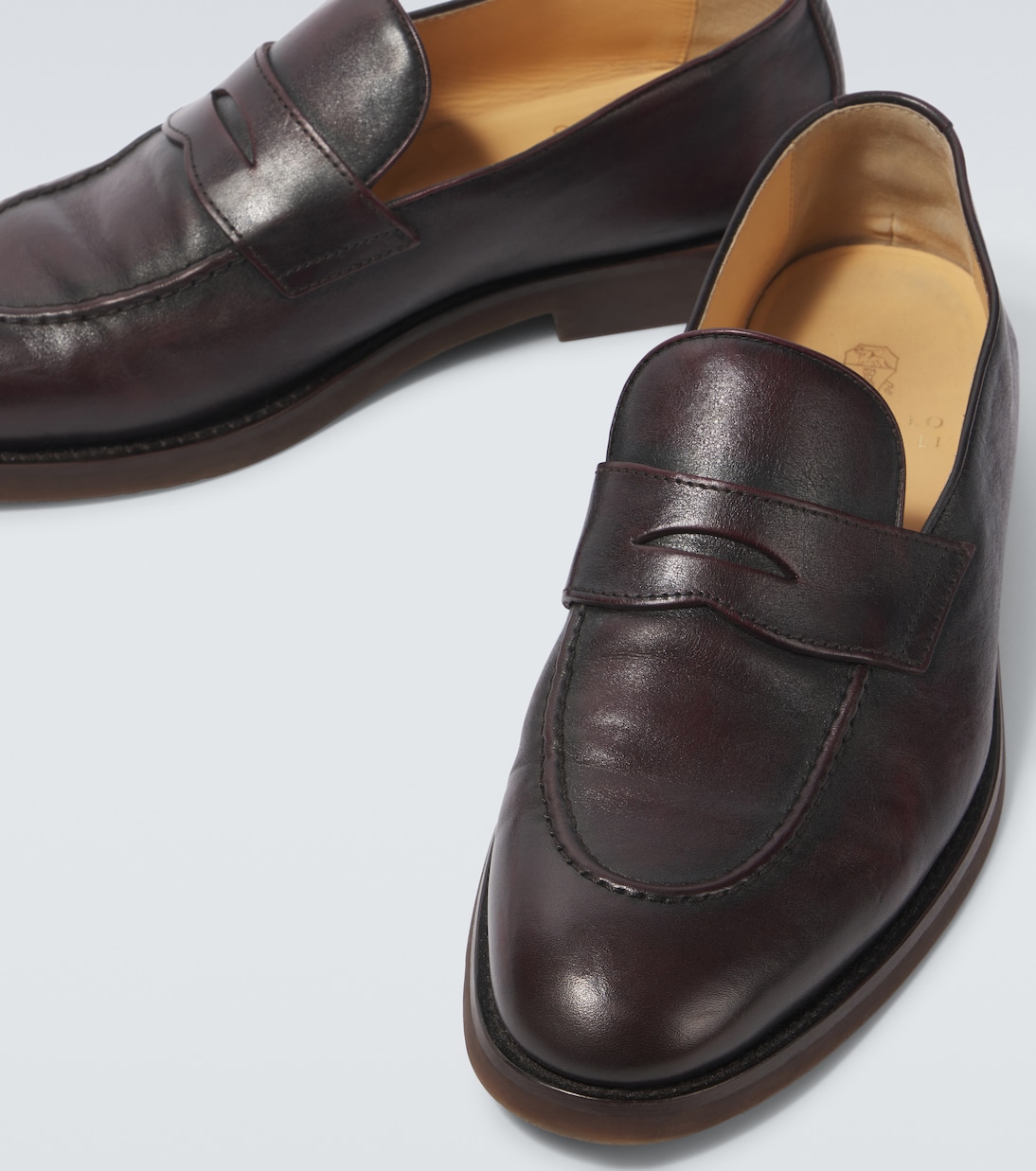 Leather penny loafers | Brunello Cucinelli