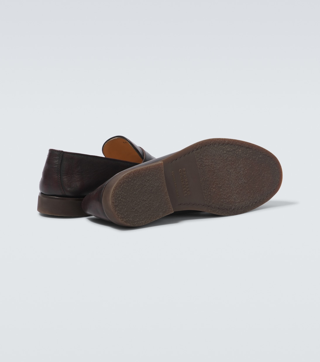 Leather penny loafers | Brunello Cucinelli