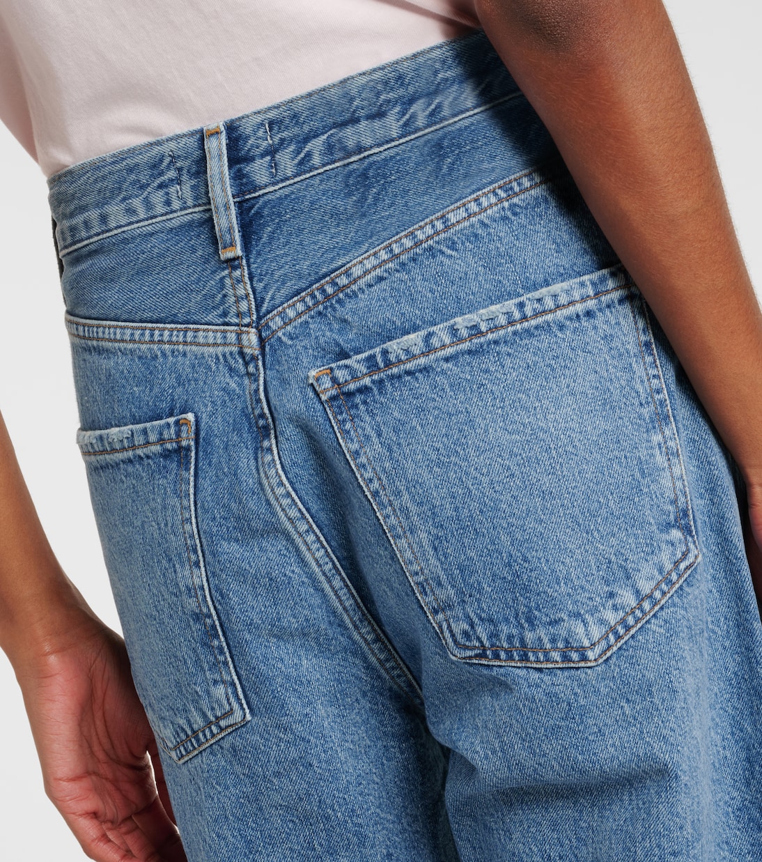Jeans Ren a gamba larga e vita alta | Agolde