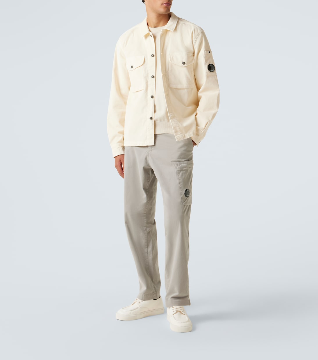 Lens cotton-blend overshirt | C.P. Company