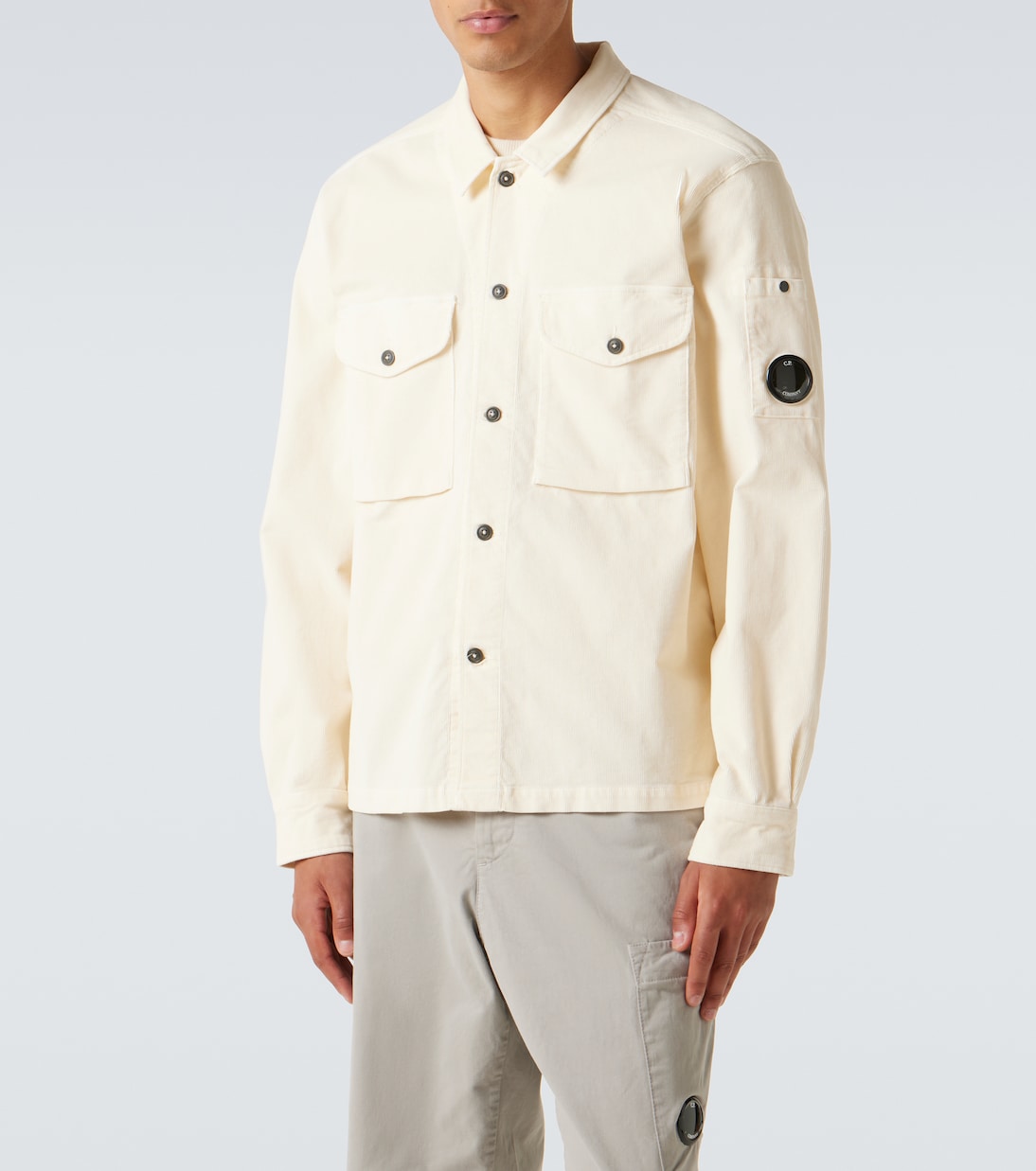 Lens cotton-blend overshirt | C.P. Company