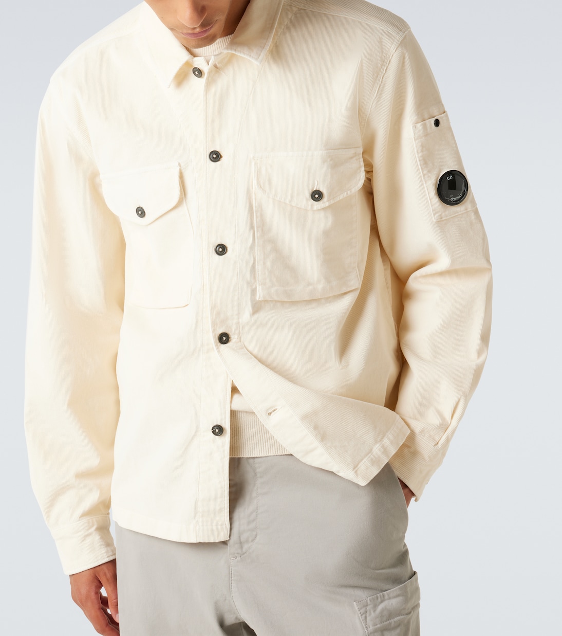 Lens cotton-blend overshirt | C.P. Company
