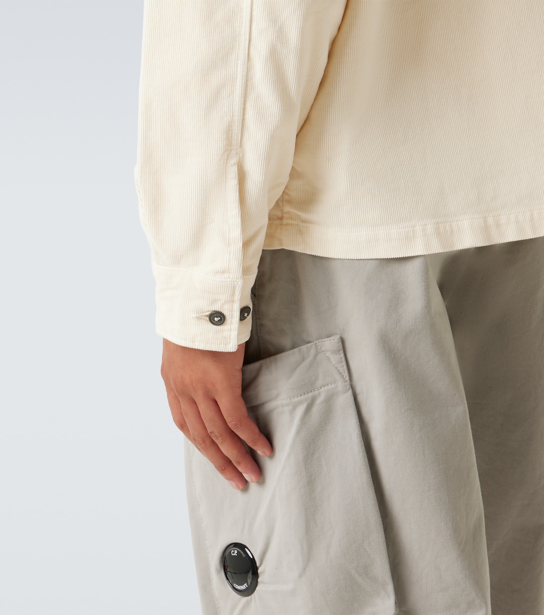 Lens cotton-blend overshirt | C.P. Company