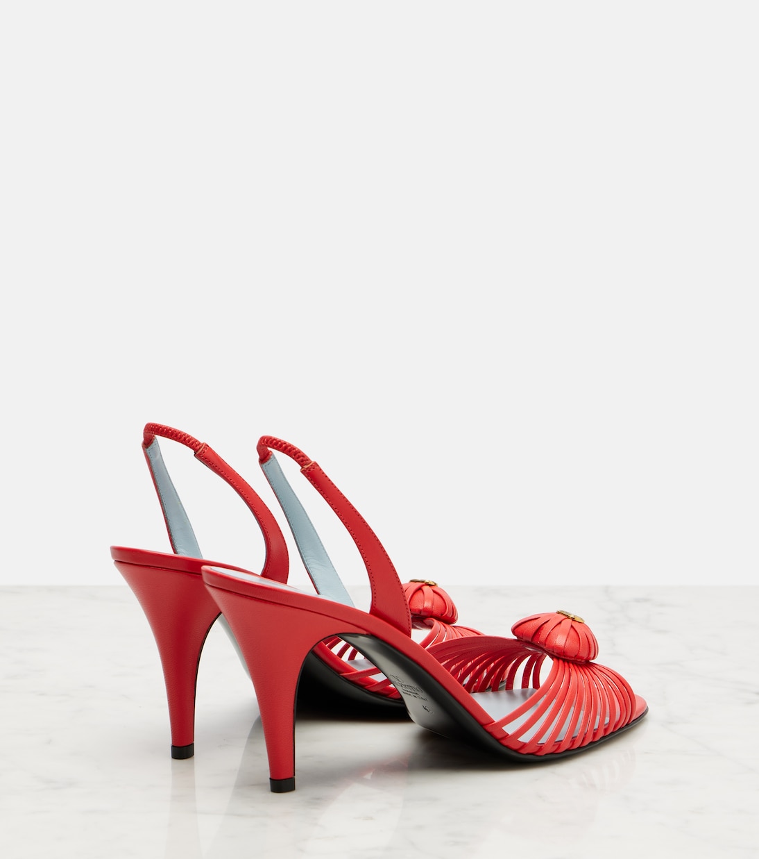 Royal 90 leather slingback sandals | Valentino Garavani