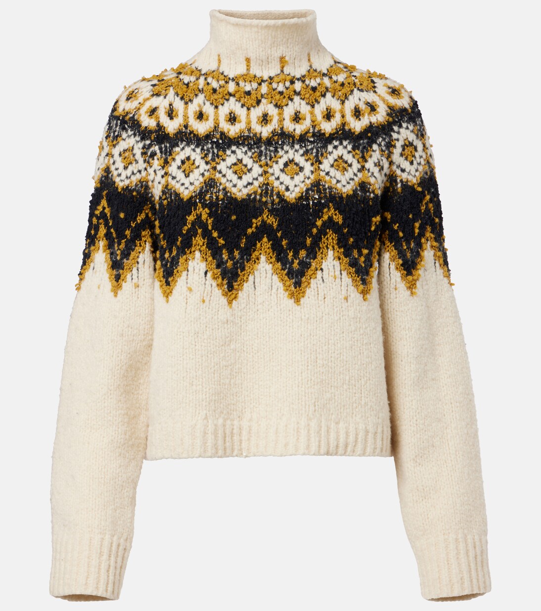 Lizzy fair isle cotton turtleneck sweater | Proenza Schouler