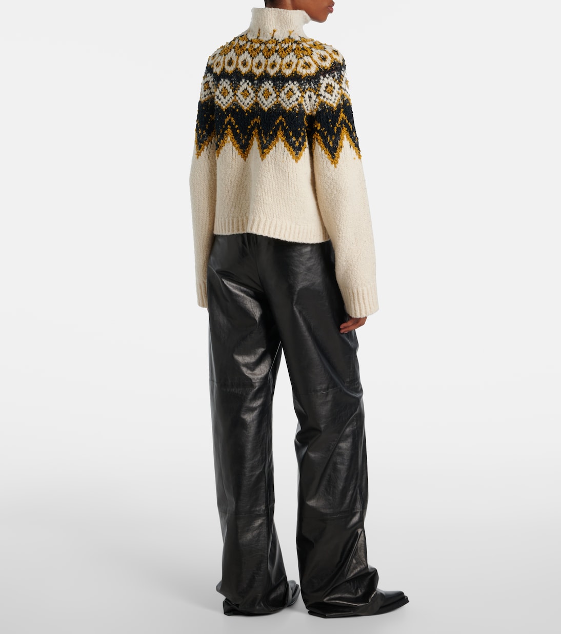 Lizzy fair isle cotton turtleneck sweater | Proenza Schouler