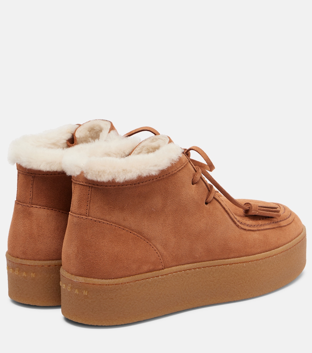 H681 suede platform desert boots | Hogan