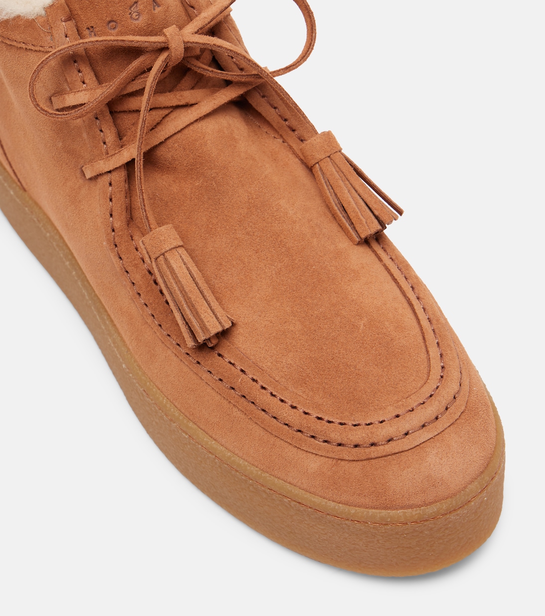 H681 suede platform desert boots | Hogan