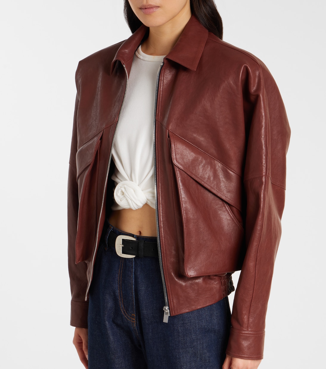 Leather bomber jacket | Magda Butrym