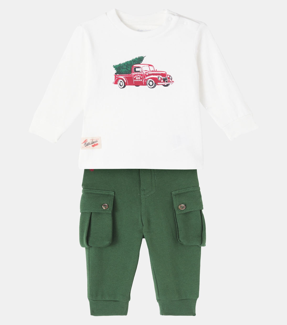 Baby Set aus Longsleeve und Jogginghose aus Baumwolle | Polo Ralph Lauren Kids