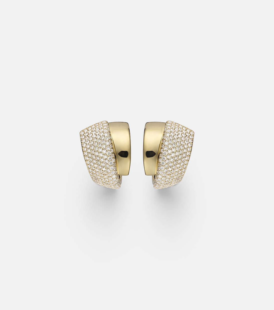 Ohrringe Divino aus 18kt Gelbgold (750/1000) mit Diamanaten | Engelbert