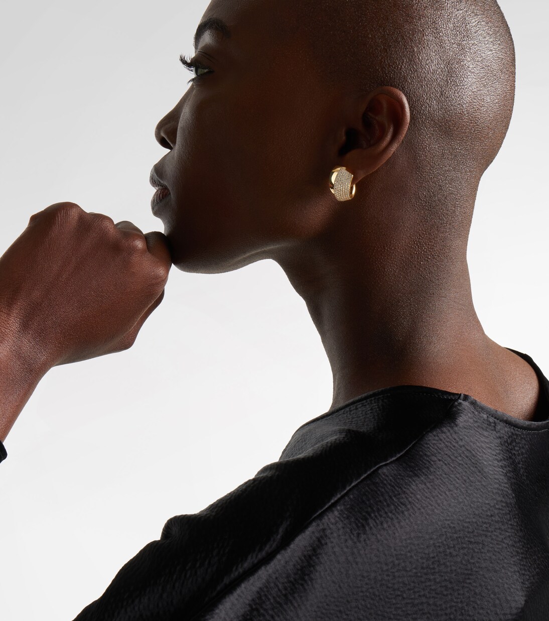 Ohrringe Divino aus 18kt Gelbgold (750/1000) mit Diamanaten | Engelbert