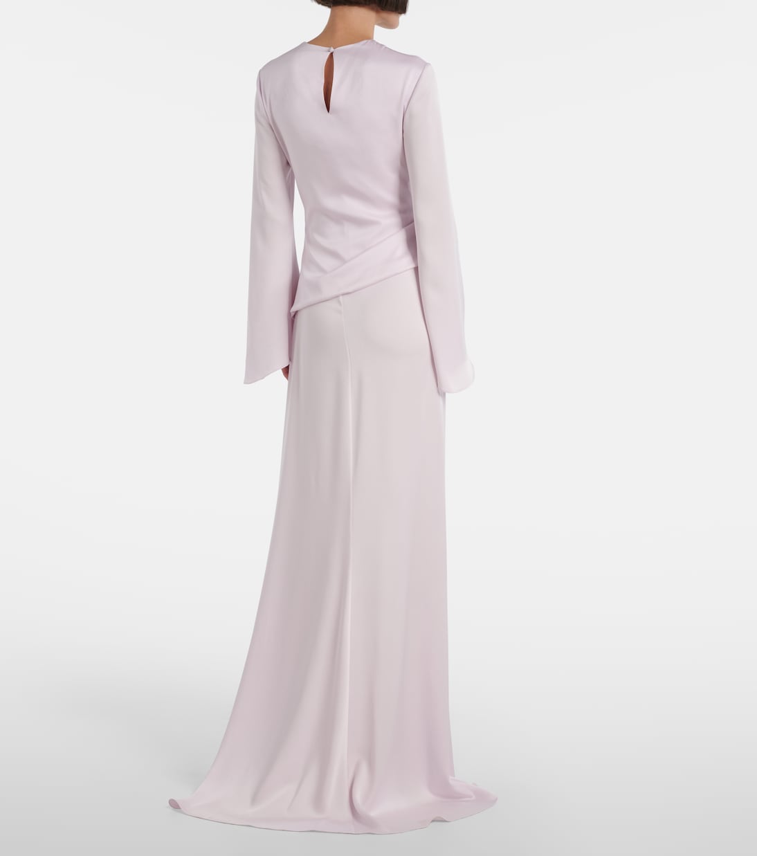 Draped satin gown | McQueen