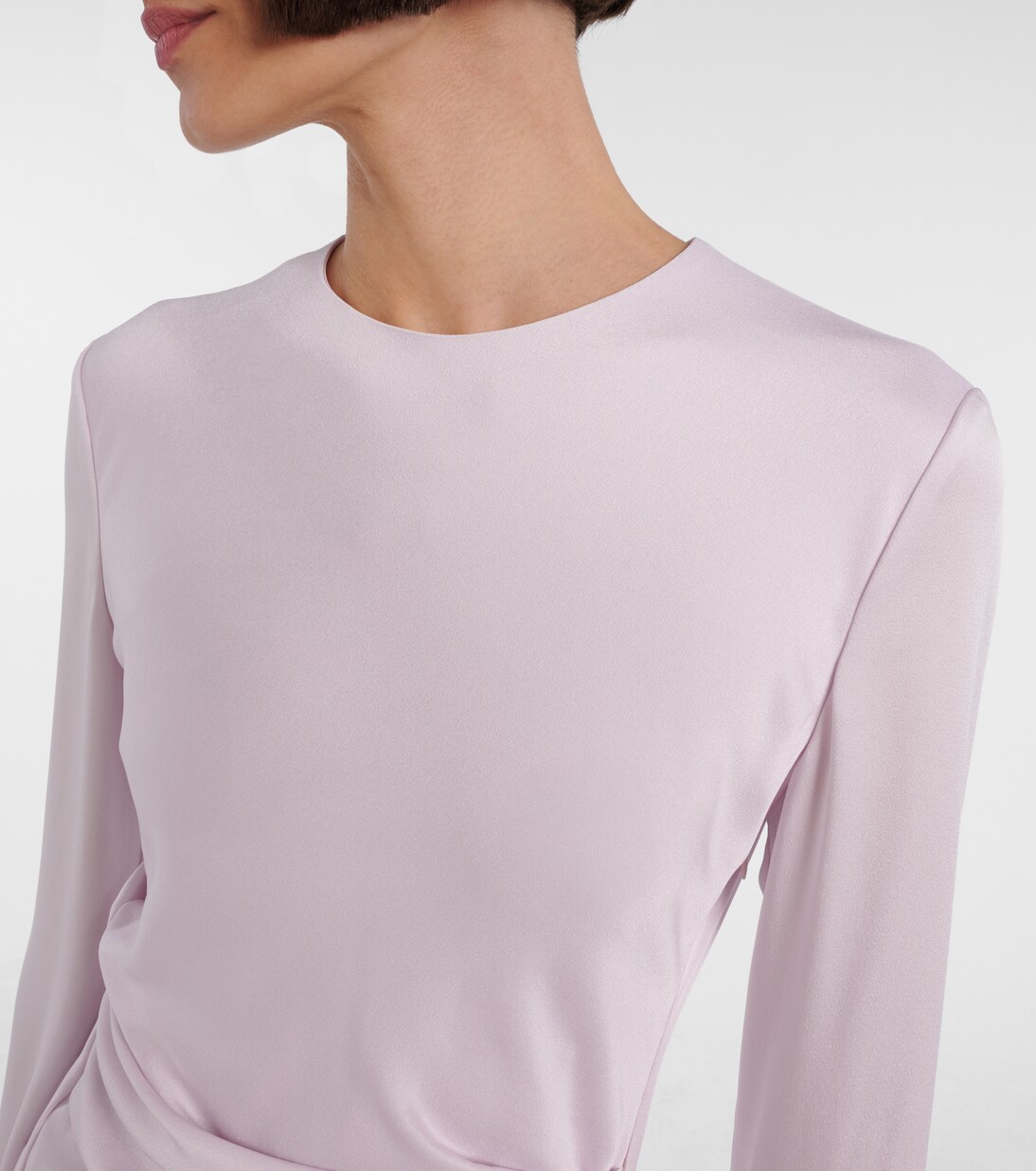 Draped satin gown | McQueen