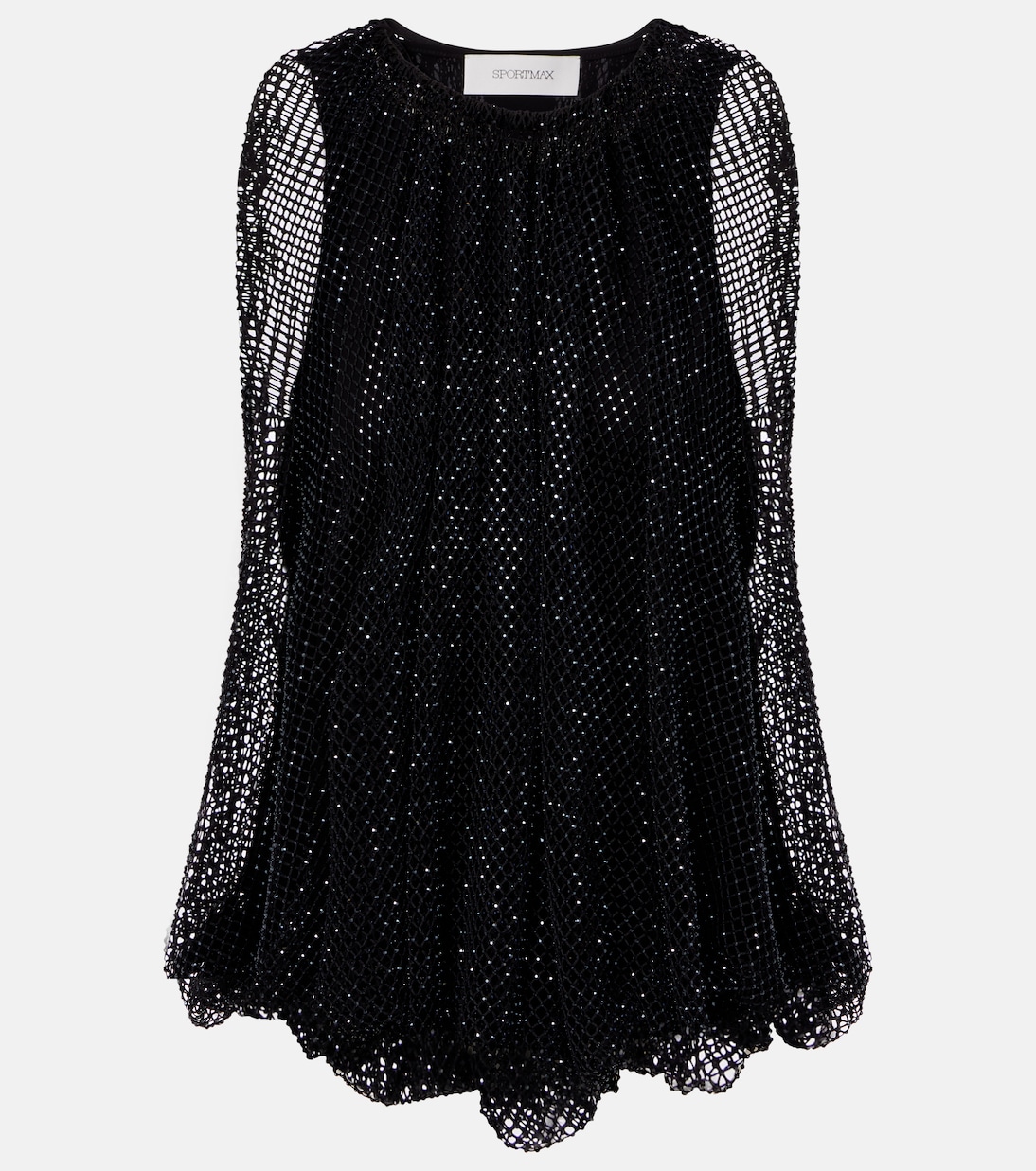 Embellished mesh and jersey top | Sportmax