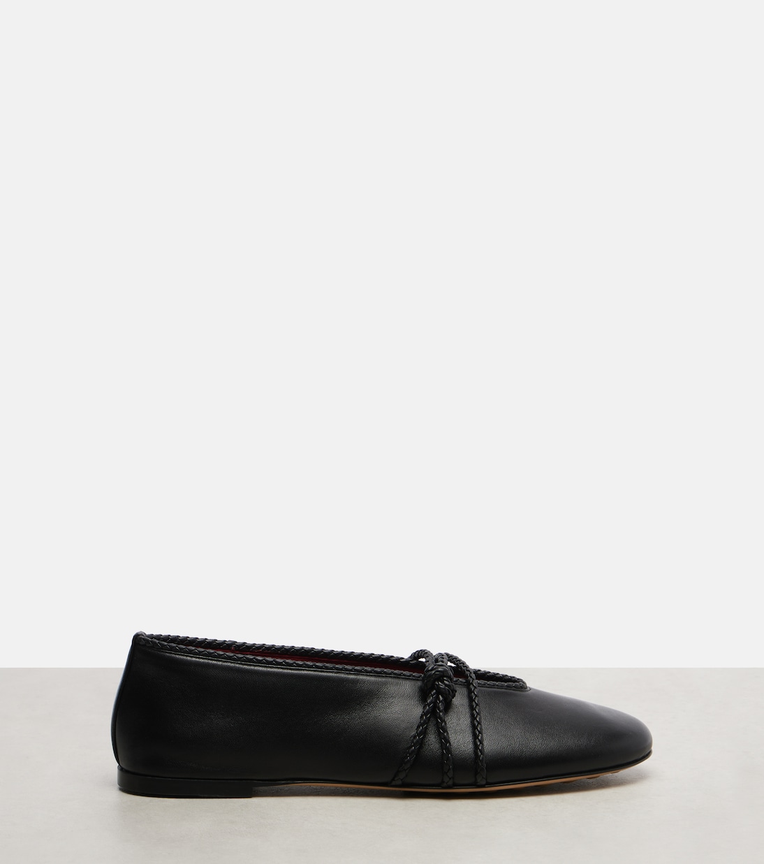 Rosa Knot leather ballet flats | Bottega Veneta