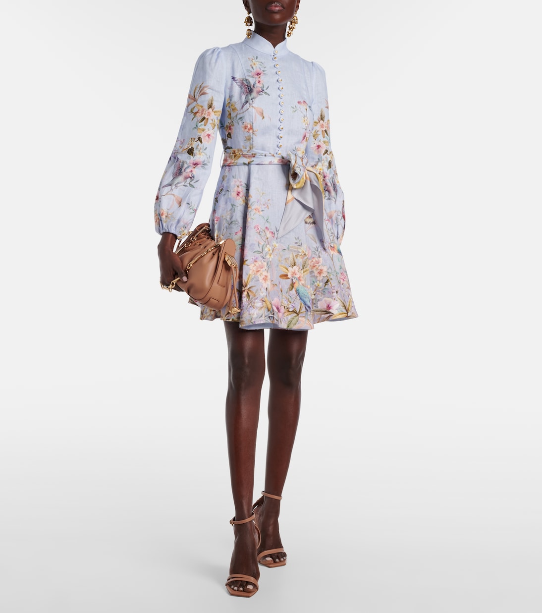 Rebellion printed linen minidress | Zimmermann