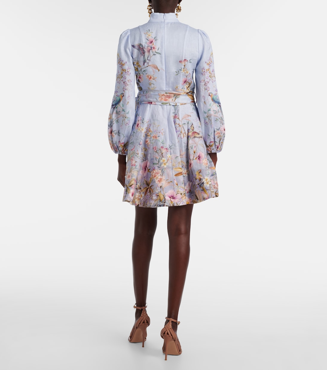 Rebellion printed linen minidress | Zimmermann