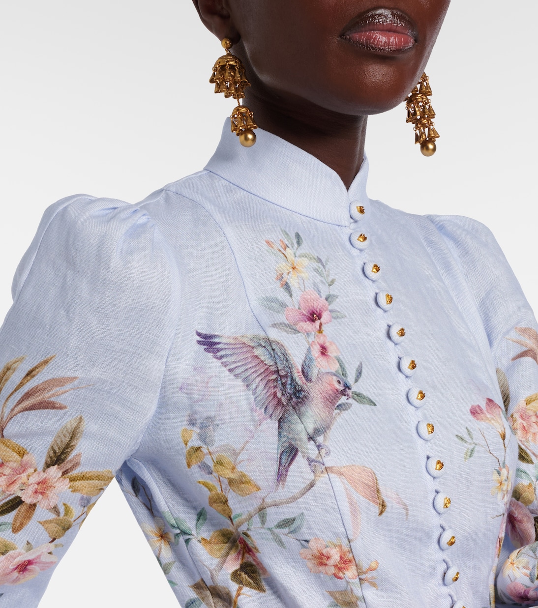 Rebellion printed linen minidress | Zimmermann