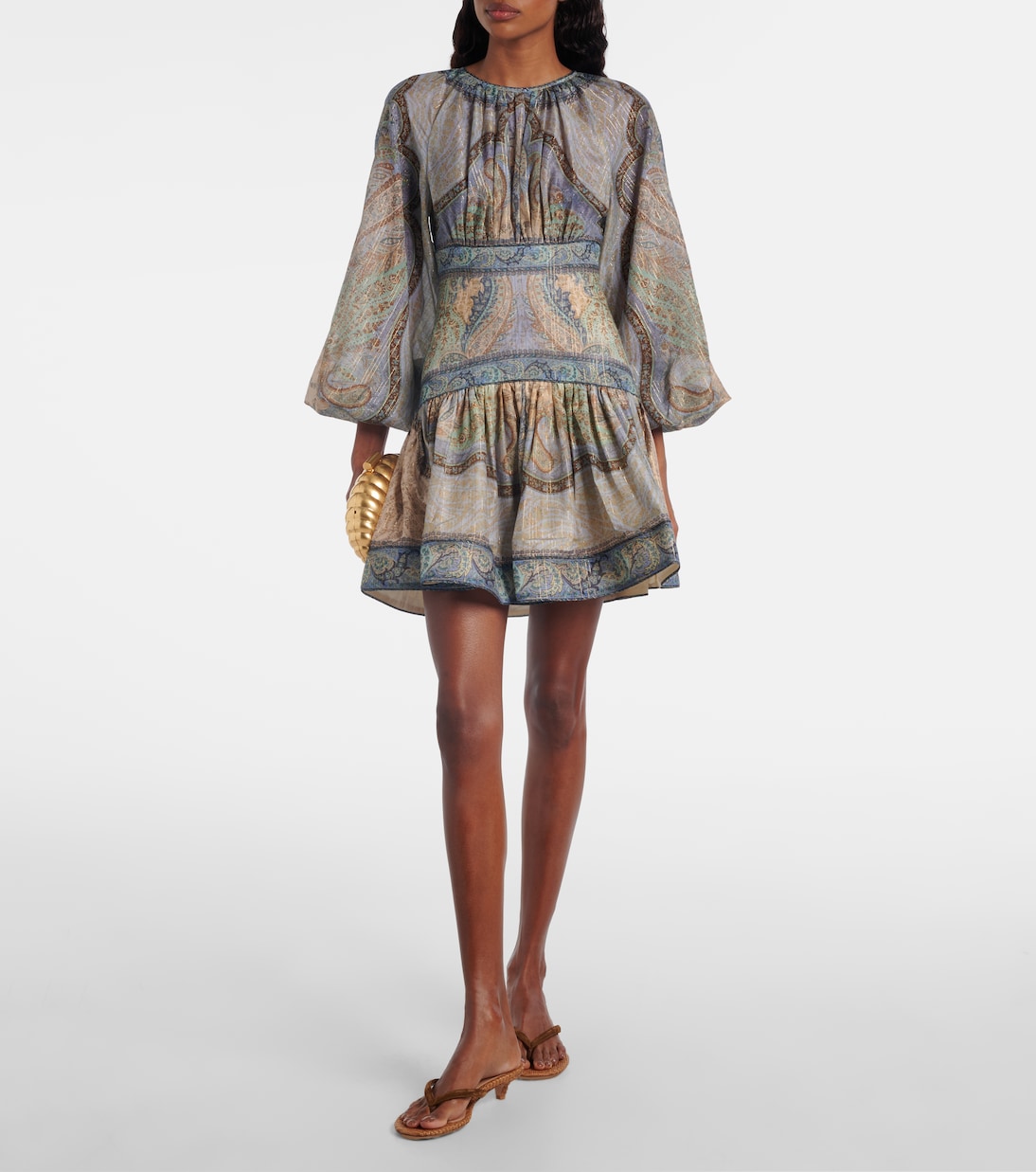 Wanderlust cotton and silk-blend minidress | Zimmermann