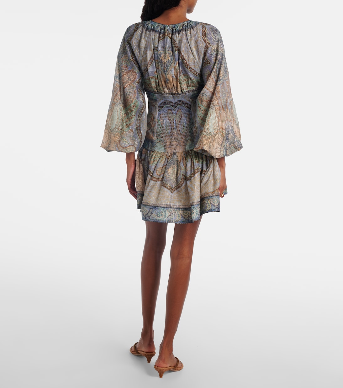 Wanderlust cotton and silk-blend minidress | Zimmermann