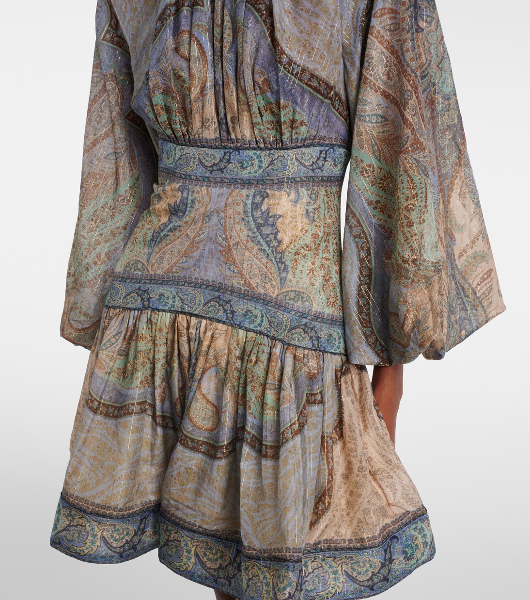 Wanderlust cotton and silk-blend minidress | Zimmermann