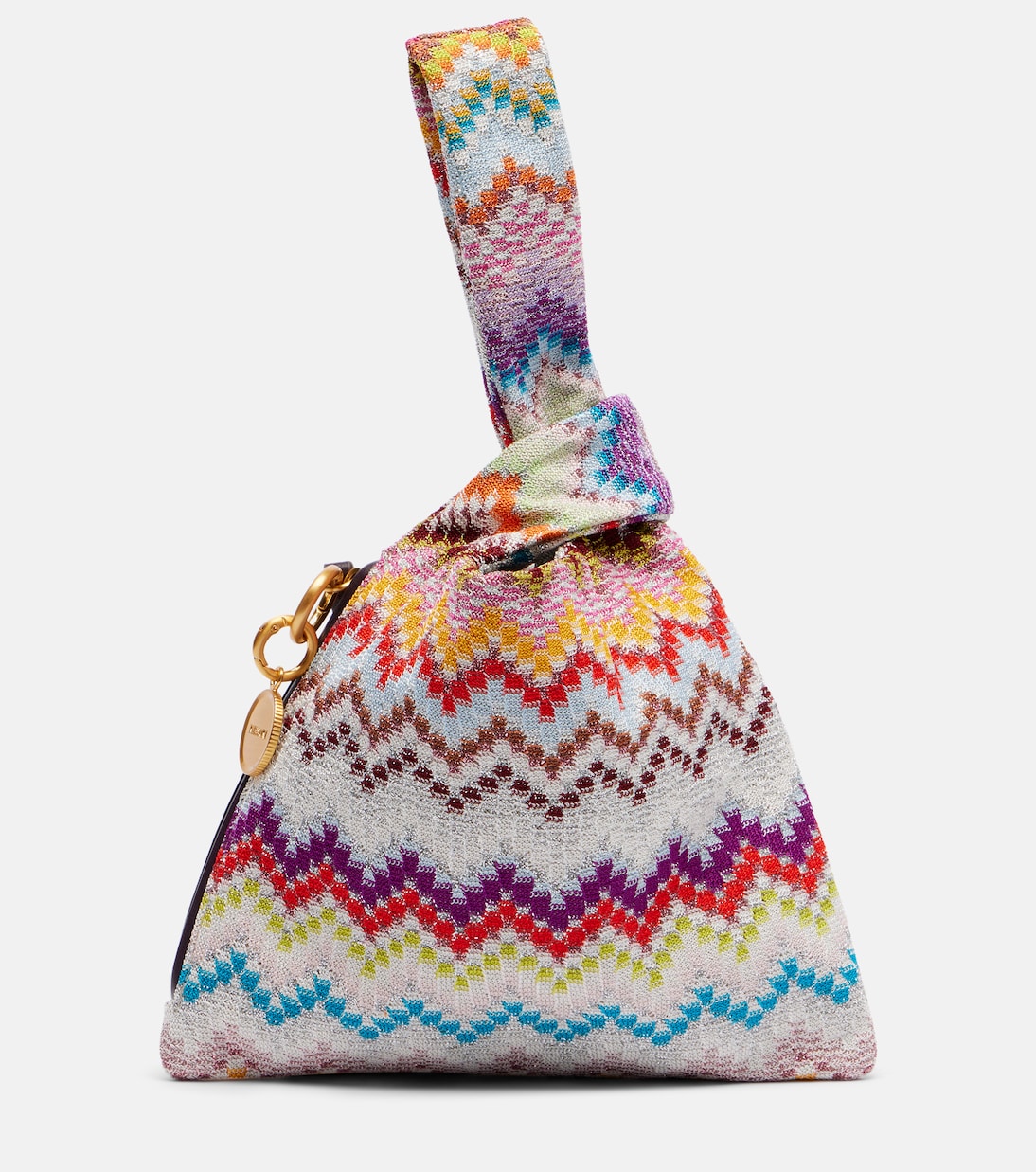 Zigzag Small jacquard top-handle bag | Missoni