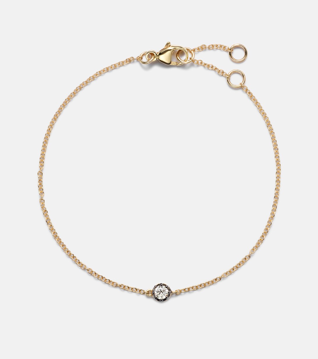 The Alibi 10kt gold bracelet with diamond | Stone and Strand