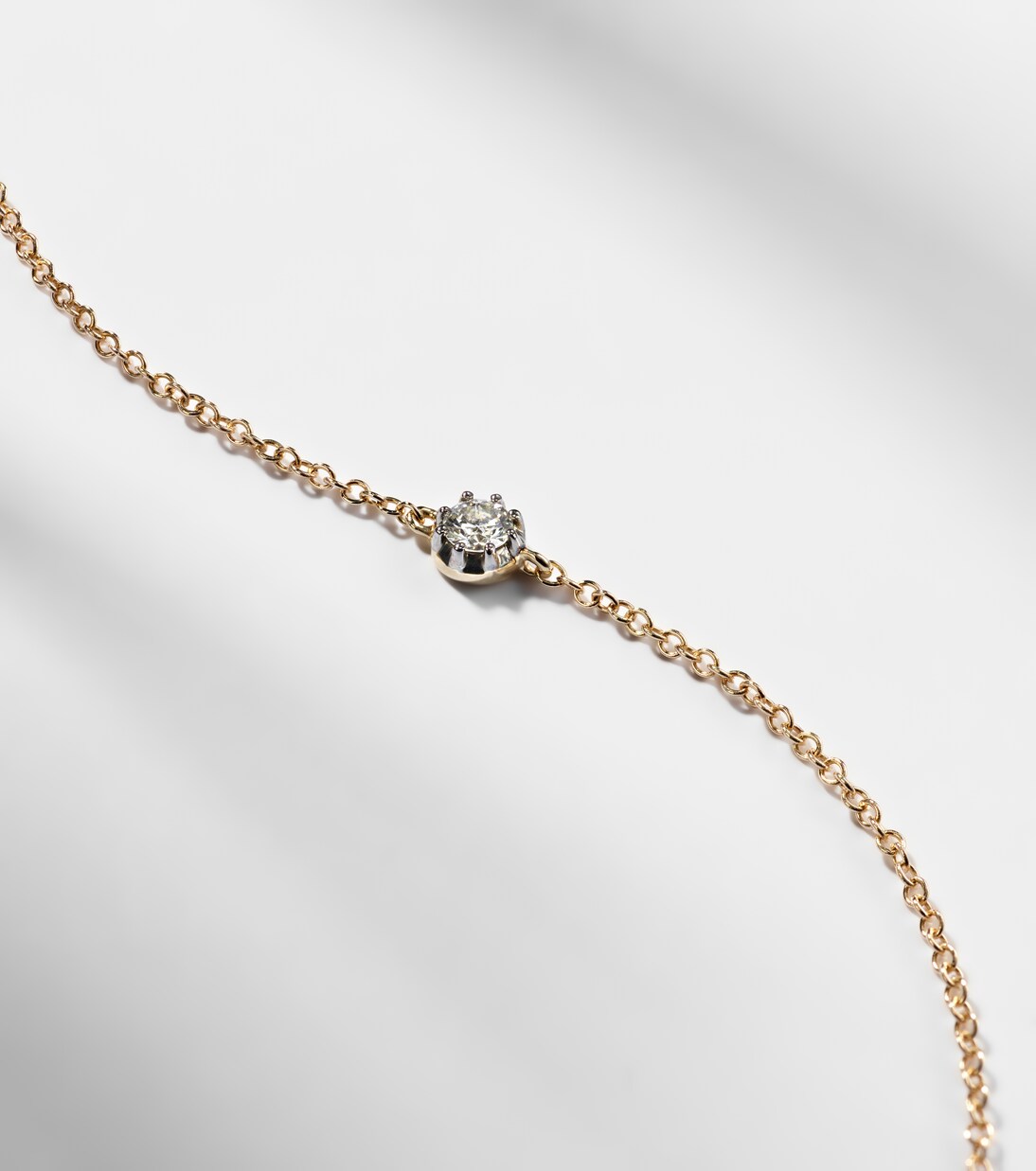 The Alibi 10kt gold bracelet with diamond | Stone and Strand