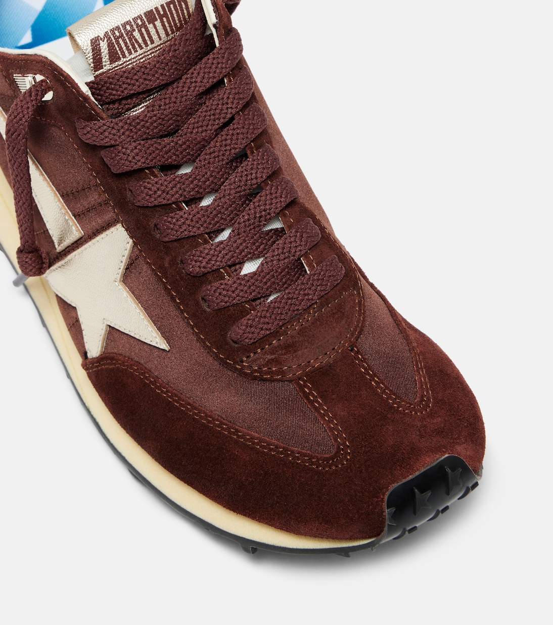 Running Marathon 새틴 스웨이드 스니커즈 | Golden Goose