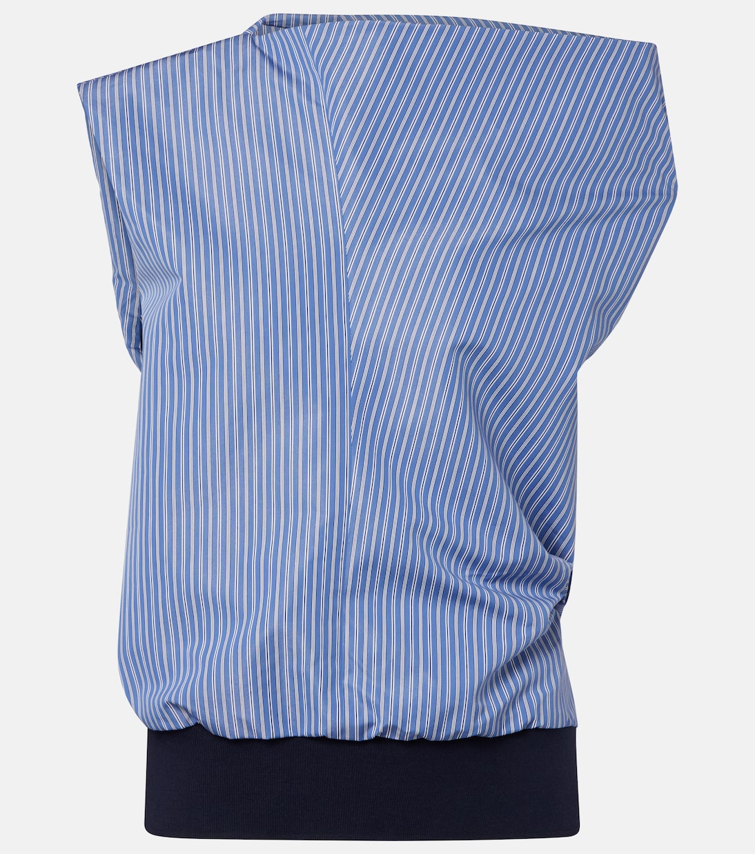 Top in misto cotone a righe | Sacai