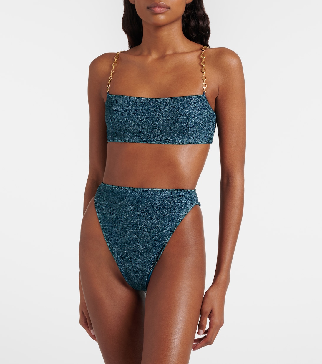 Lumière O Chain lamé bikini | Oséree