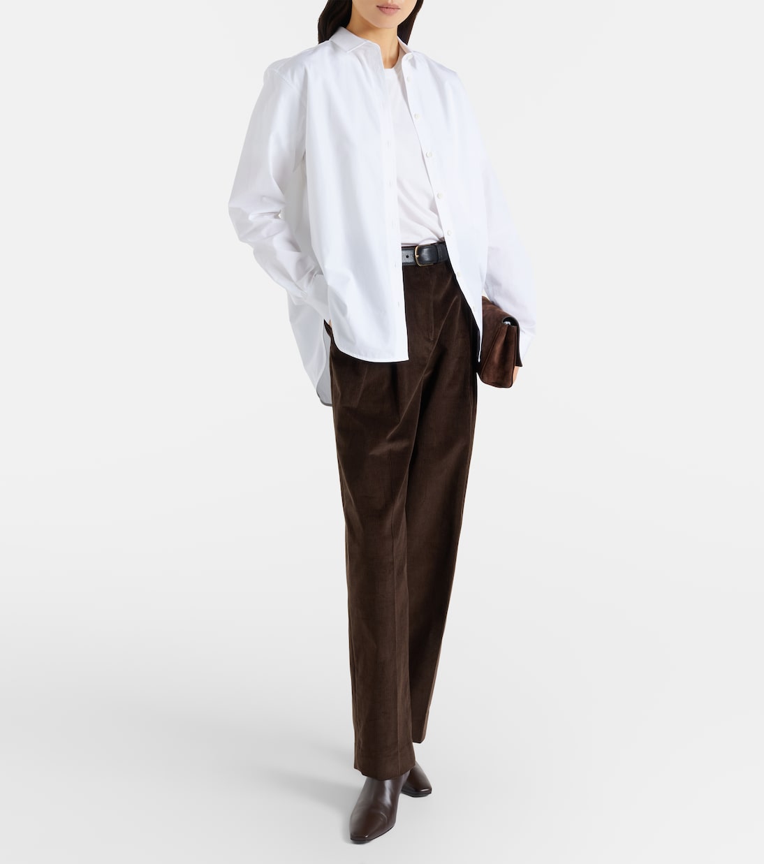 Cotton corduroy wide-leg pants | Toteme