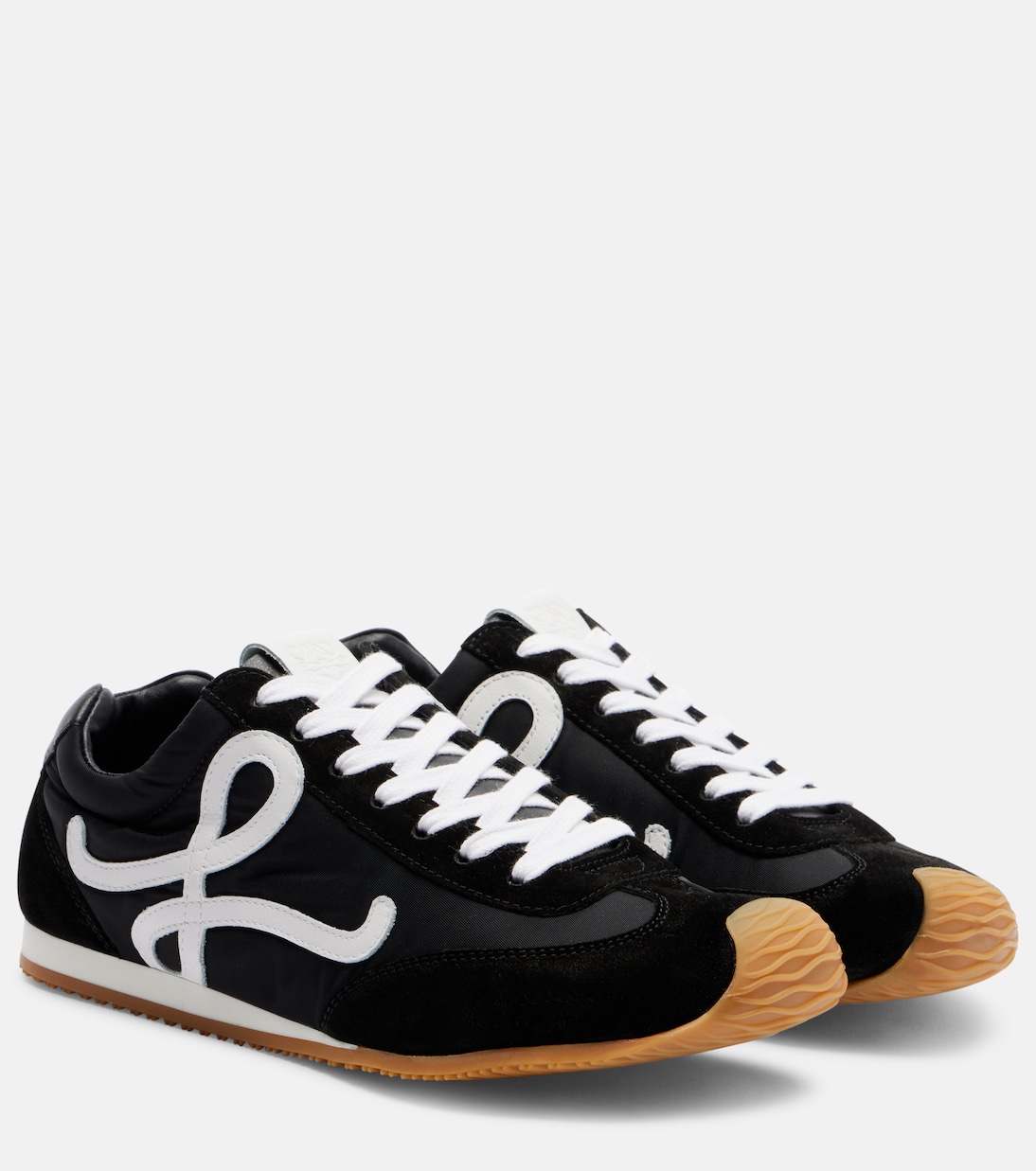 Ballet Runner 2.0 suede-trimmed sneakers | Loewe
